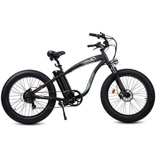 750W Electric Bike 26′′ Fat Tire Adult Electric Bicycles 48V 13AH Removable Lithium Battery Ebike with Suspension Fork Aluminium Frame Beach Snow Mountain E-Bike for Adults