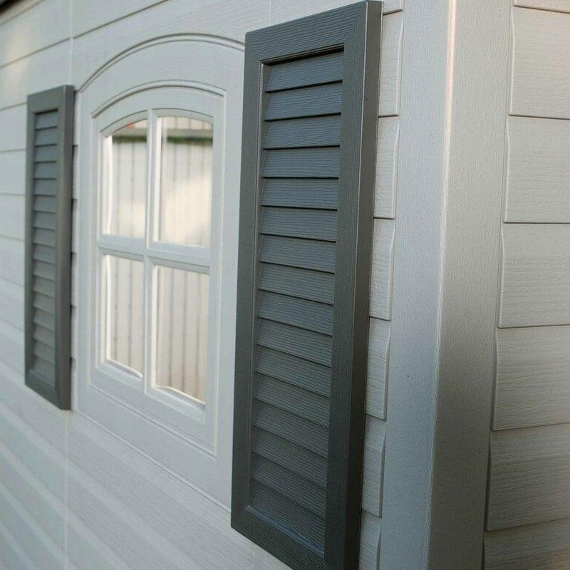 Side Entry 15 ft. W x 8 ft. D Plastic Storage Shed