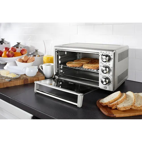 Countertop Convection Toaster Oven With Air Fryer, Stainless Steel, 26 Qt