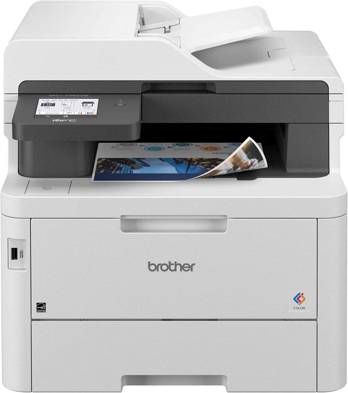All-In-One Wireless Color Printer With Printing, Scanning, Copying And Faxing