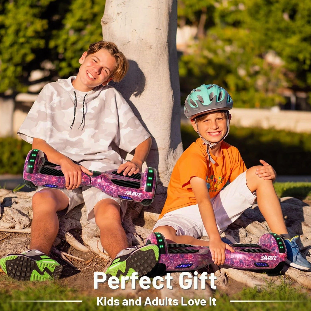 SIMATE 6.5" Hoverboard with Bluetooth &amp; LED Lights