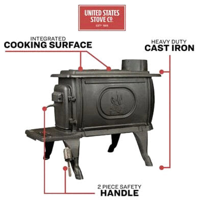 Logwood 900 Sq. Ft. EPA Exempt Cast Iron Stove