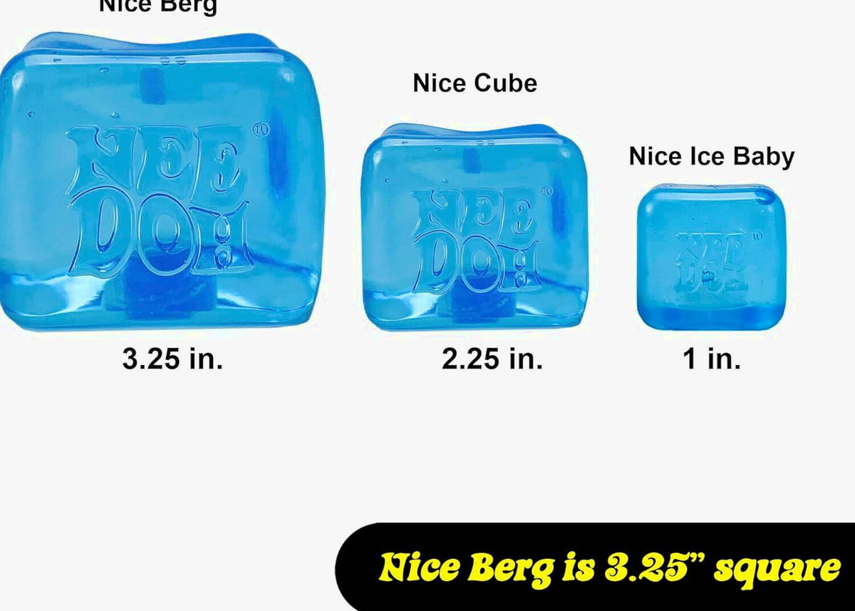 Nice Berg, Satisfying Square Shaped Sensory Toy, Blue, Children Ages 3+