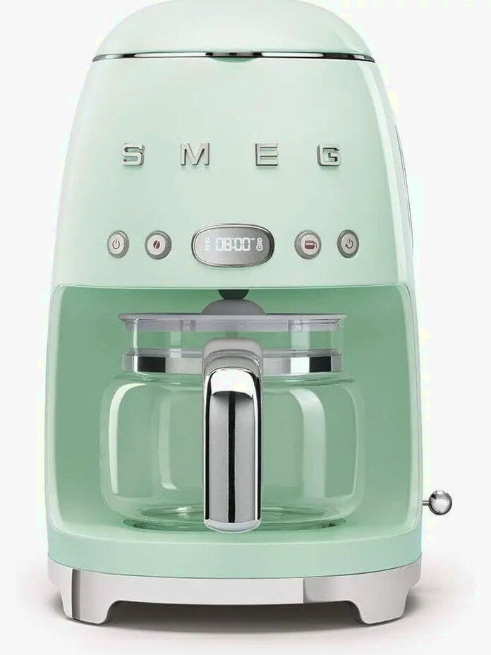 Smeg 50's Retro Style Aesthetic Drip Filter Coffee Machine, 10 cups, Pastel Green