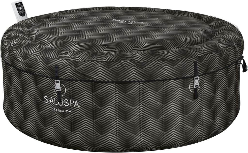 Bestway SaluSpa Miami Inflatable Hot Tub Spa, 71 x 26 in, 2-4 Person, Black - 60104E