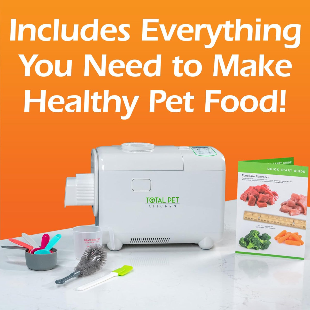 Total Pet Kitchen Pet Food Maker Multicooker, 4.5 Quart, 1000-Watt - Mix & Dispense