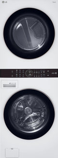 LG WashTower with Center Control 4.5 Cu. ft. Washer and 7.4 Cu. ft. Electric Dryer - White
