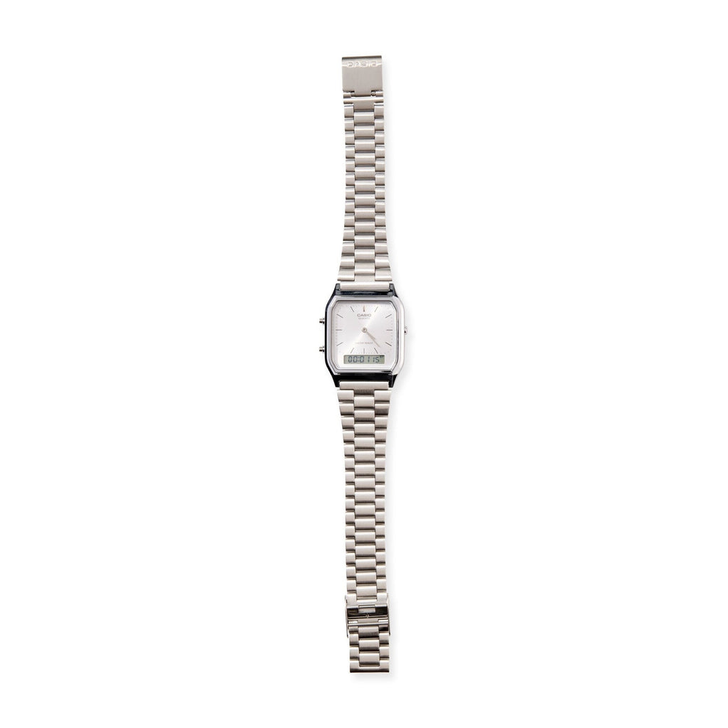 Casio AQ230 Analog Digital Watch - Silver