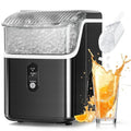 Countertop Nugget Ice Maker, 1.1 Liters, 34 lbs/24H, 8.66 x 11.30 x 12.68 inches, Black