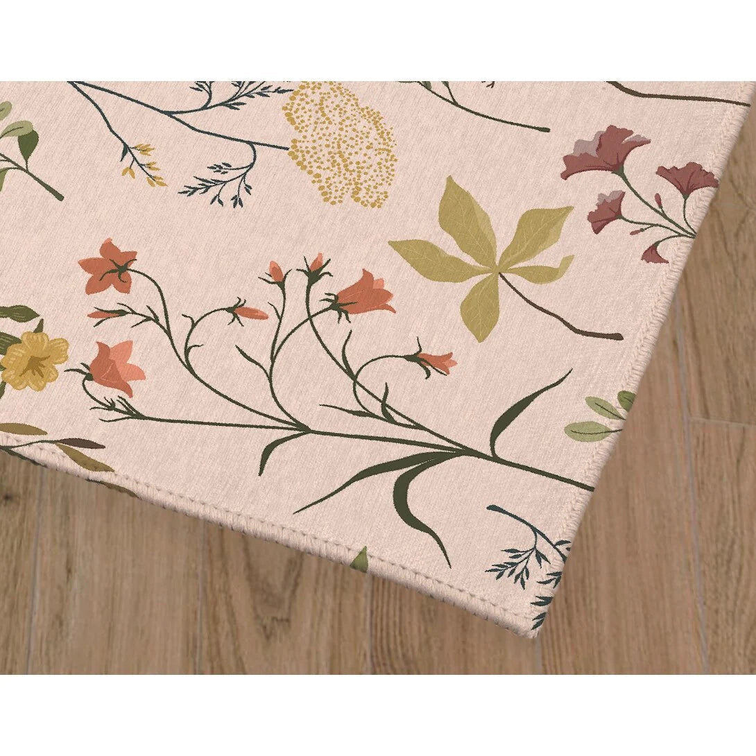 Fall Botanical Floral Anti Fatigue Non Slip Kitchen Mat