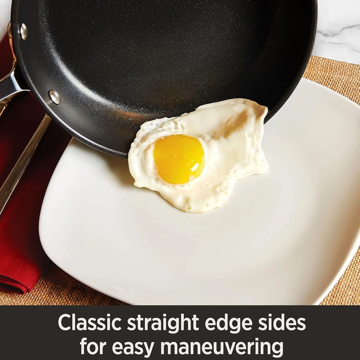 Hard Anodized Nonstick Fry Pan Set, 8-Inch And 10-Inch, 2 Piece