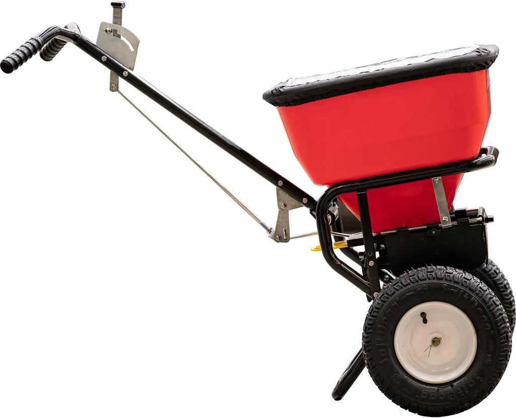 100-Lb Walk-Behind Push Spreader For Grass Seed, Salt, De-Icer And Fertilizer