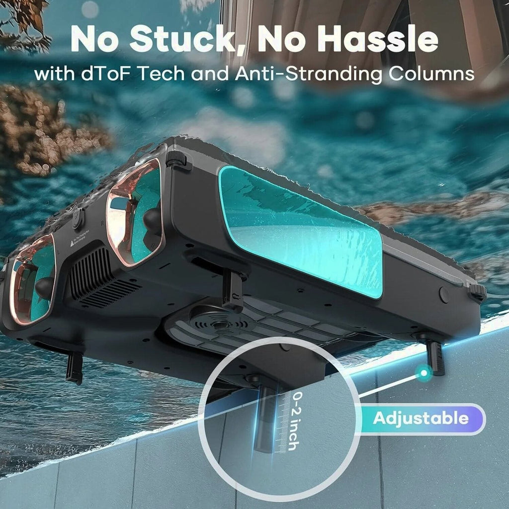 AIPER Surfer S2 Solar Pool Skimmer with APP Support, 24/7 Cleaning, Dual Charging Modes, Smart Obstacle Avoidance, Ideal for All Swimming Pool Types