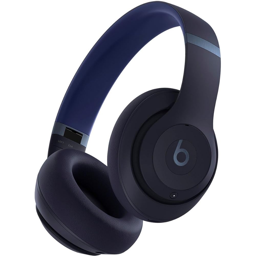 Beats Wireless Bluetooth Noise Cancelling Headphones, Navy - Studio Pro (Renewed)