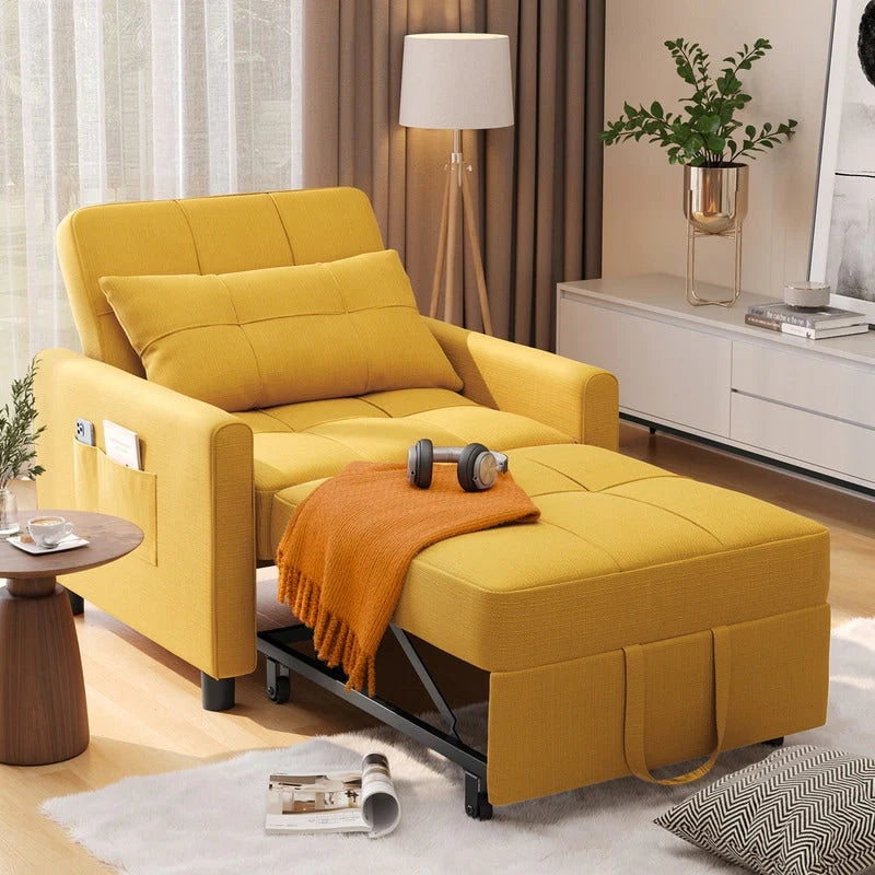3-in-1 Adjustable Pull-Out Sleeper Sofa Bed With 330 Pounds Capacity