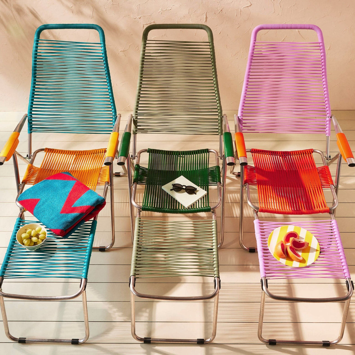 Spaghetti Outdoor Lounge Chair - Sage/ Green