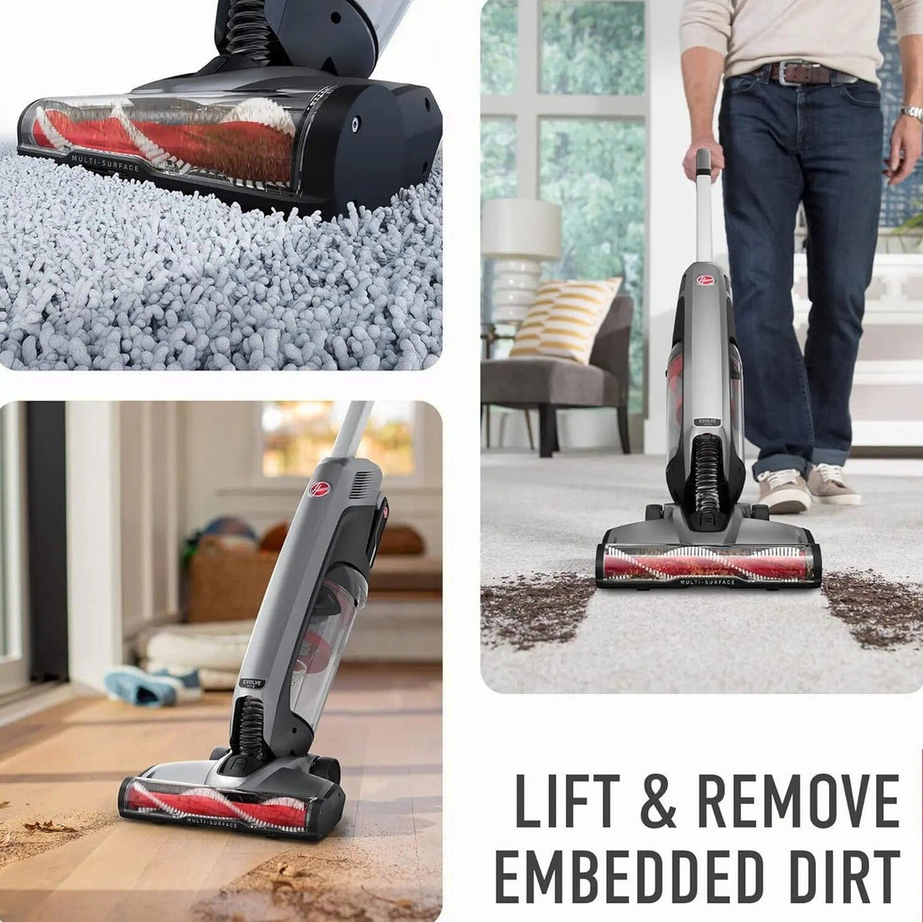 Hoover ONEPWR Evolve Pet Cordless Small Upright Vacuum Cleaner Lightweight Stick Vac For Carpet and Hard Floor BH53422V Black