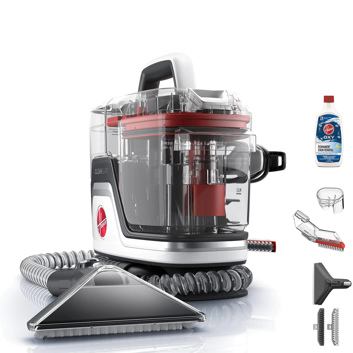 Hoover CleanSlate Plus Carpet &amp; Upholstery Spot Cleaner, Stain Remover, Portable, FH14050, White