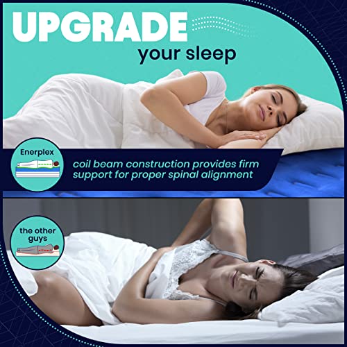 EnerPlex Queen Air Mattress With Built-In Pump - 16 Inch Double Height Inflatable Mattress