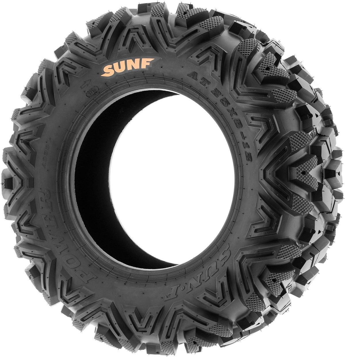 ATV UTV All-Terrain Replacement Tires Set Of 4, 25x8-12 Front And 25x10-12 Rear