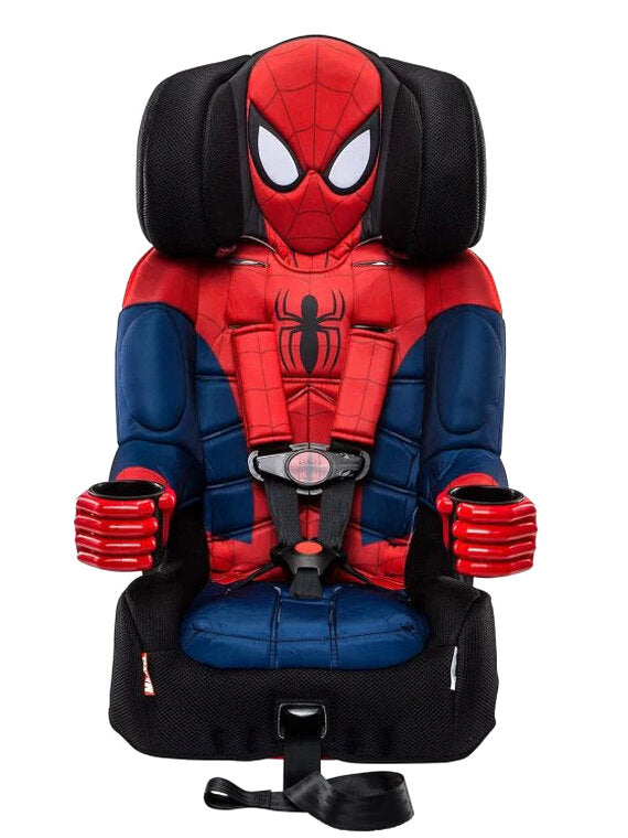 2025 KidsEmbrace Marvel Spider-Man 2-in-1 Forward-Facing Booster Car Seat LATCH | 5-Point Harness Booster 22-65lbs converts to Belt-Positioning Booster 40-100lbs | Adjustable