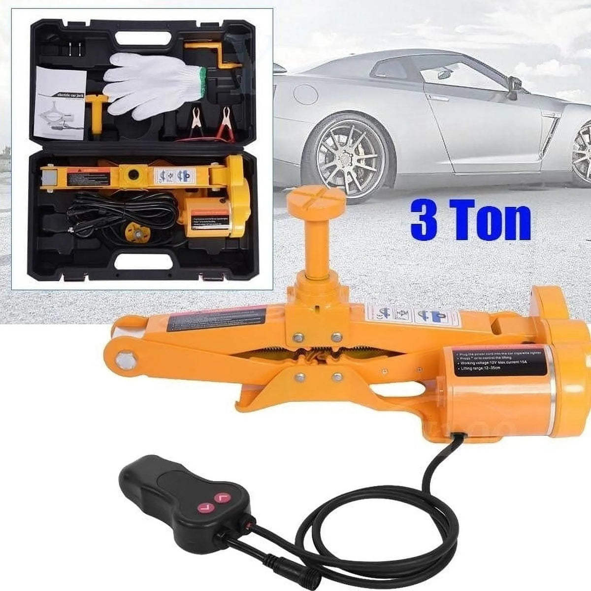 Delaman 3 Ton 12V DC Automotive Electric Car Jack - 2153698A