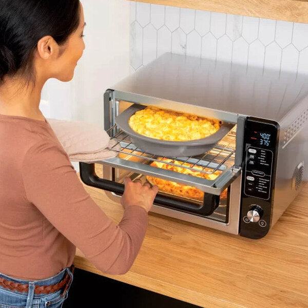 12-in-1 Double Oven with FlexDoor, FlavorSeal Smart Finish, Rapid Top Oven, Convection and Air Fry Bottom Oven DCT401
