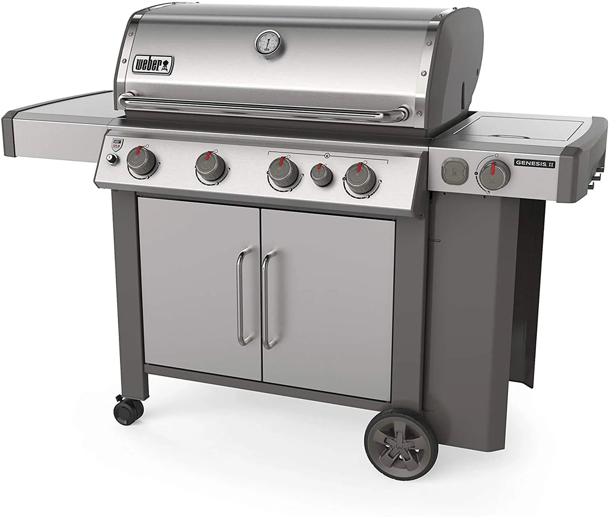Weber Genesis II S-435 4-Burner Liquid Propane Grill, Stainless Steel - 62006001