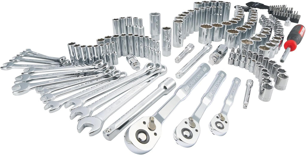 CRAFTSMAN Mechanics Tool Set, 1/4 and 3/8 Inch Drive, 189 Piece - CMMT12134