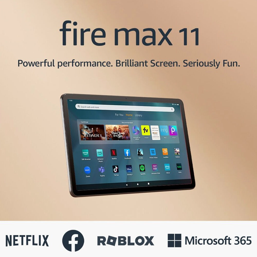 Amazon – Fire Max 11 tablet, vivid 11′′ display, octa core processor, 4 GB RAM, 14 hour battery life, 64 GB – Gray