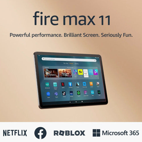 Amazon – Fire Max 11 tablet, vivid 11′′ display, octa core processor, 4 GB RAM, 14 hour battery life, 64 GB – Gray