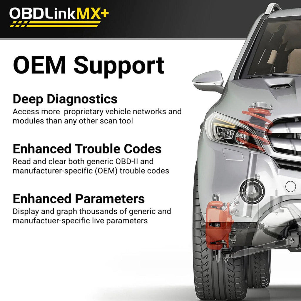 OBDLink Bluetooth Scanner for iPhone Android and Windows