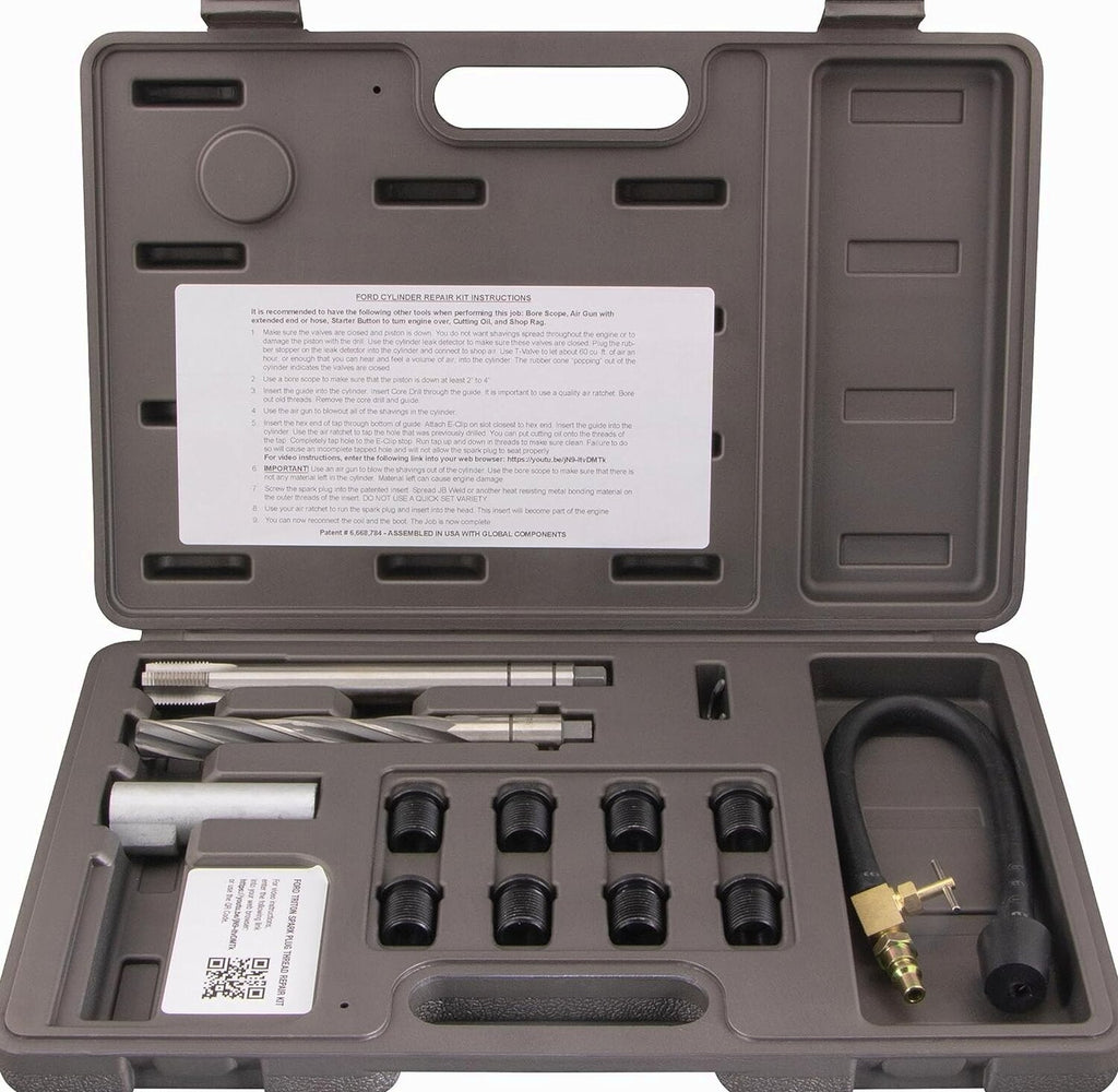 38900 Two Valve Ford Triton Tool Kit - Foolproof Repair System, Spark Plug Thread Repair Kit. Tools and Equipment