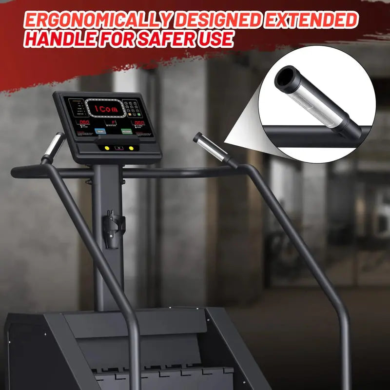 GARVEE Commercial-Grade Stepper Machine With LED Display, 15 Resistance Levels, 451 lb Weight Capacity