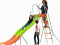 Outdoor Play Set Kids Slide: 10 ft Freestanding Climber, Swingsets, Playground Jungle Gyms Kids Love – Above Ground Pool Slide for Summer Backyard