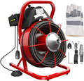 Brand Electric Drain Cleaner Machine, 75 Ft x 3/8 Inch, Fits 1-4 Inch Pipes, 4 Cutters