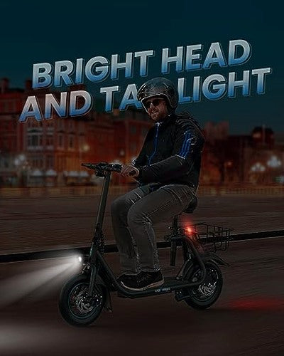 URBANMAX C1 Electric Scooter with Seat, 450W Powerful Motor up to 22 Miles Range