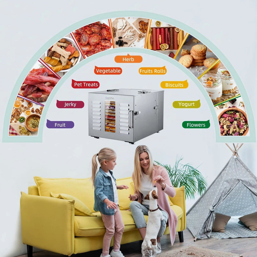 Septree Commercial Large 10 Trays Food Dehydrator
