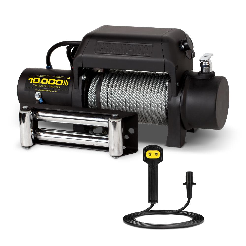 Champion Power Equipment Truck/SUV Winch Kit With Remote Control, 10,000-lb, 85 Ft Cable - 11008