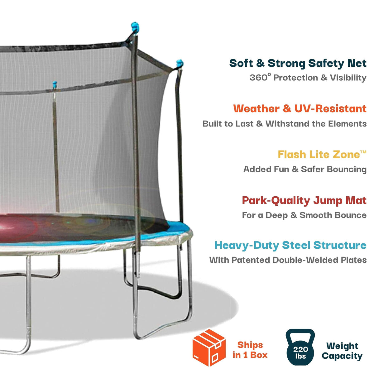 Bounce Pro 14ft Trampoline with Flash Lite Zone