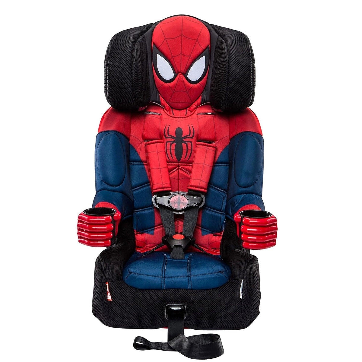 2025 KidsEmbrace Marvel Spider-Man 2-in-1 Forward-Facing Booster Car Seat LATCH | 5-Point Harness Booster 22-65lbs converts to Belt-Positioning Booster 40-100lbs | Adjustable