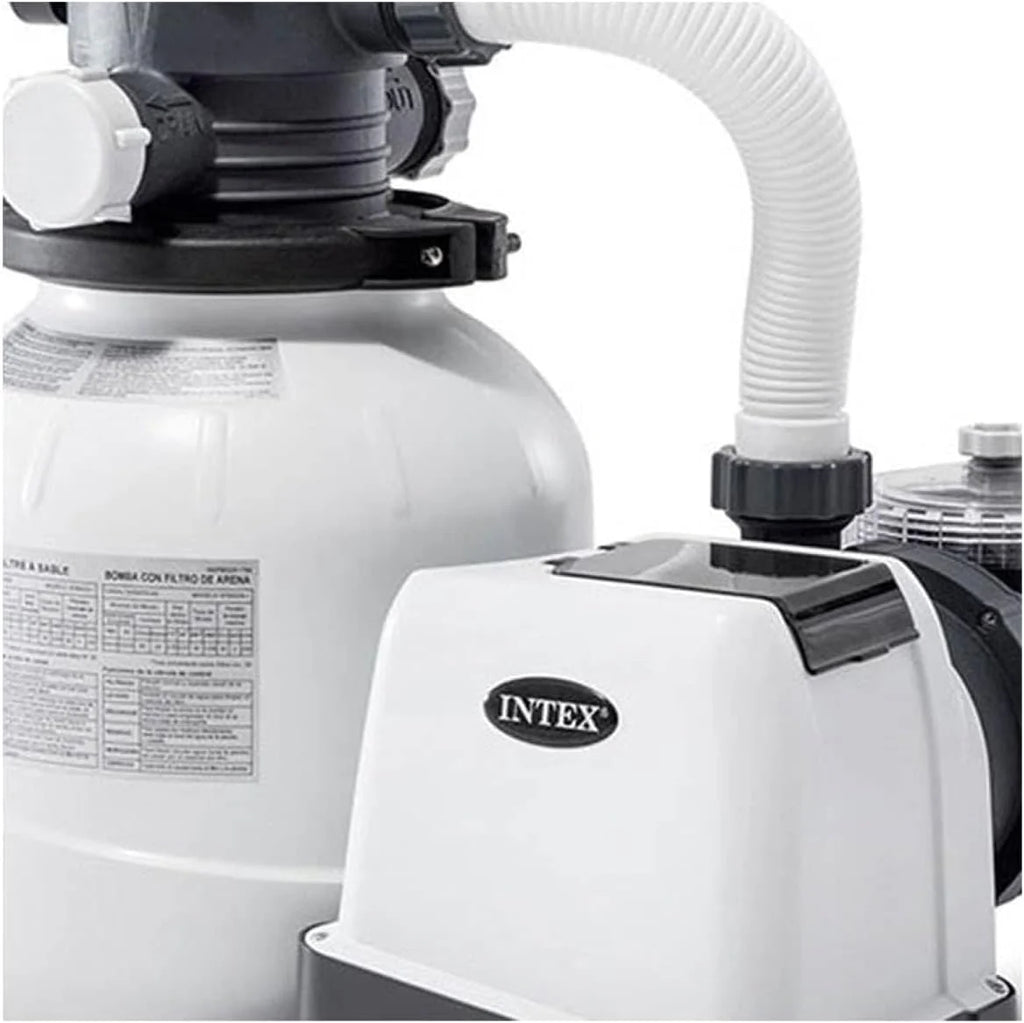 Intex Krystal Clear 16 Inch 3,000 GPH Above-Ground Pool Sand Filter Pump - 26651EG
