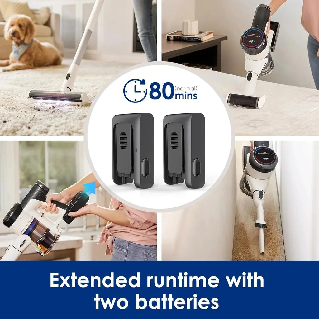 Cordless Stick Handheld Vacuum, 130W, Grey - PURE ONE S11