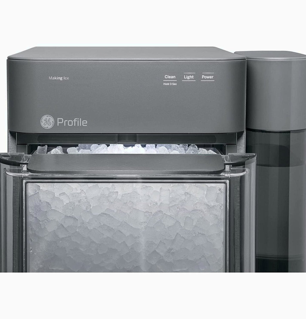 GE Profile Opal 2.0 | Countertop Nugget Ice Maker | Ice Machine with WiFi Connectivity | Smart Home Kitchen Essentials | Black Stainless