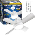Bell + Howell Light Socket Ceiling Fan &amp; Light