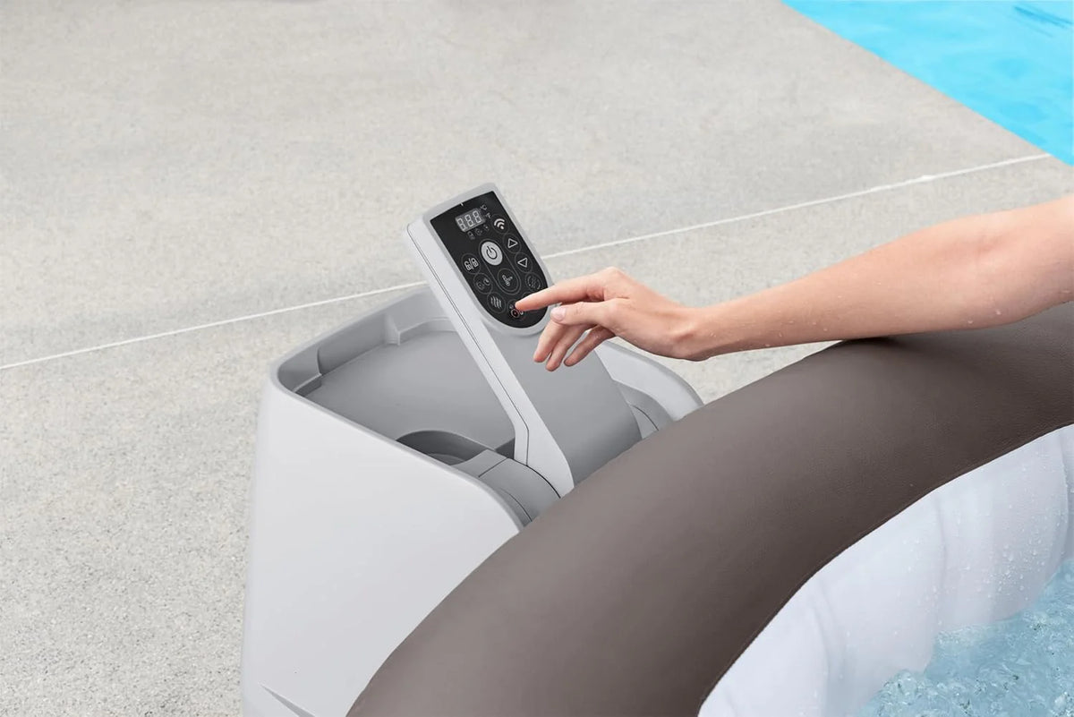 Bestway SaluSpa Miami Inflatable Hot Tub Spa, 71 x 26 in, 2-4 Person, Black - 60104E