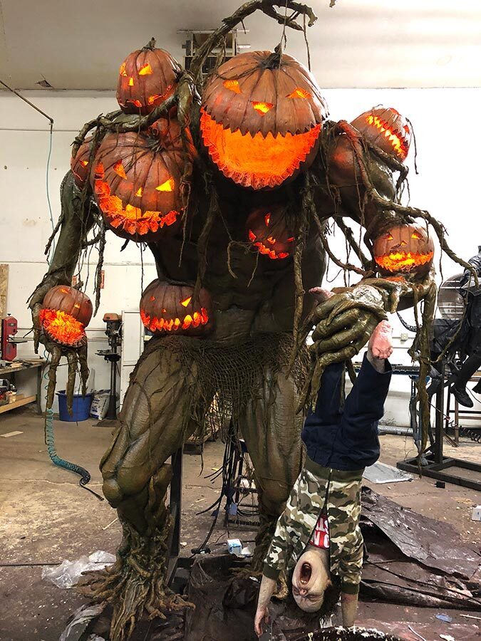 Halloween Giant Pumpkin Monster, 8-Foot - 2025
