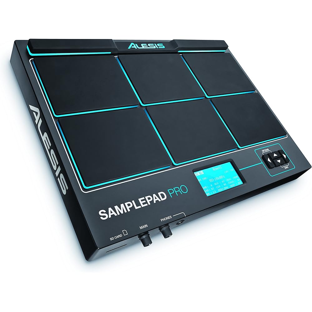 Alesis SamplePad Pro Percussion Sample Triggering Instrument With 8 Velocity Sensitive Drum Pads And 200+ Built-In Sounds