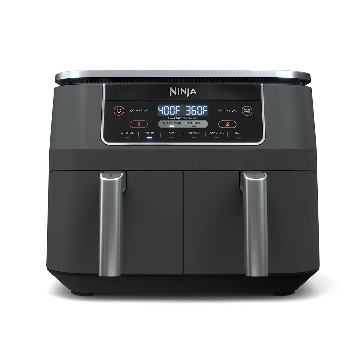 8-Qt 2-Basket Air Fryer With DualZone Technology And Smart Finish