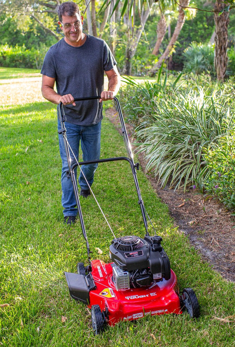 20-Inch 125Cc Gas Push Mower with Briggs &amp; Stratton Engine